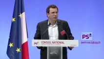 Discours de Christophe Borgel au conseil national du PS