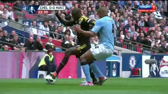 evroarena.ru/ Кубок Англии. 1/ 2 финала Челси - Ман. Сити 1-й тайм