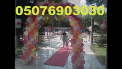 açılışta balon süslemesi