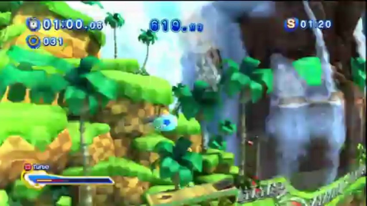 Sonic Generations - Green Hill Acte 2 - Défi 4 : Course de sauts