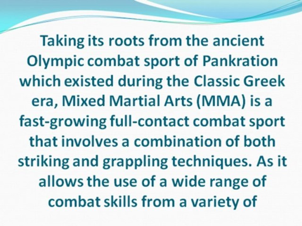 Modern Combat Sports A Brief Background on Mixed Martial Arts