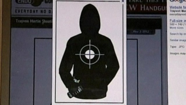 Fired officer defends Trayvon Martin shooting target