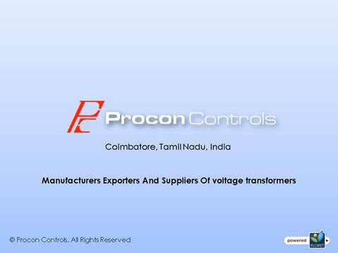 Industrial High Voltage Transformers Exporters in India
