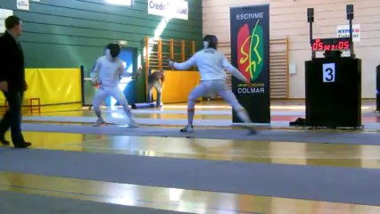 Finale 1er partie Louis Hatiez - Ken-Elie Zerbib - CN Colmar Junior 2013