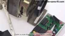 Kit Émetteur Récepteur Radio 220V pour inverser  moteur monophasé à condensateur de démarrage