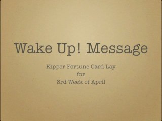 Weekly Kipper Forecast - 3rd Week of April 2013