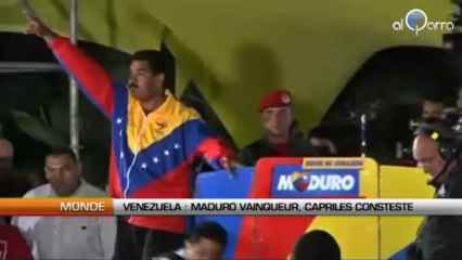 Download Video: Venezuela : Maduro vainqueur, Capriles conteste