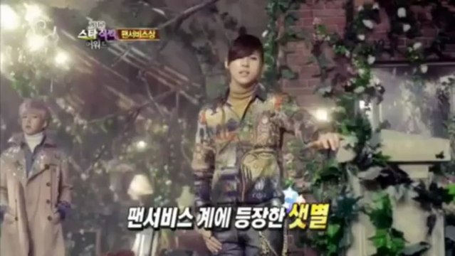 121227 2012 스타직찍 어워드 팬서비스상 B1A4