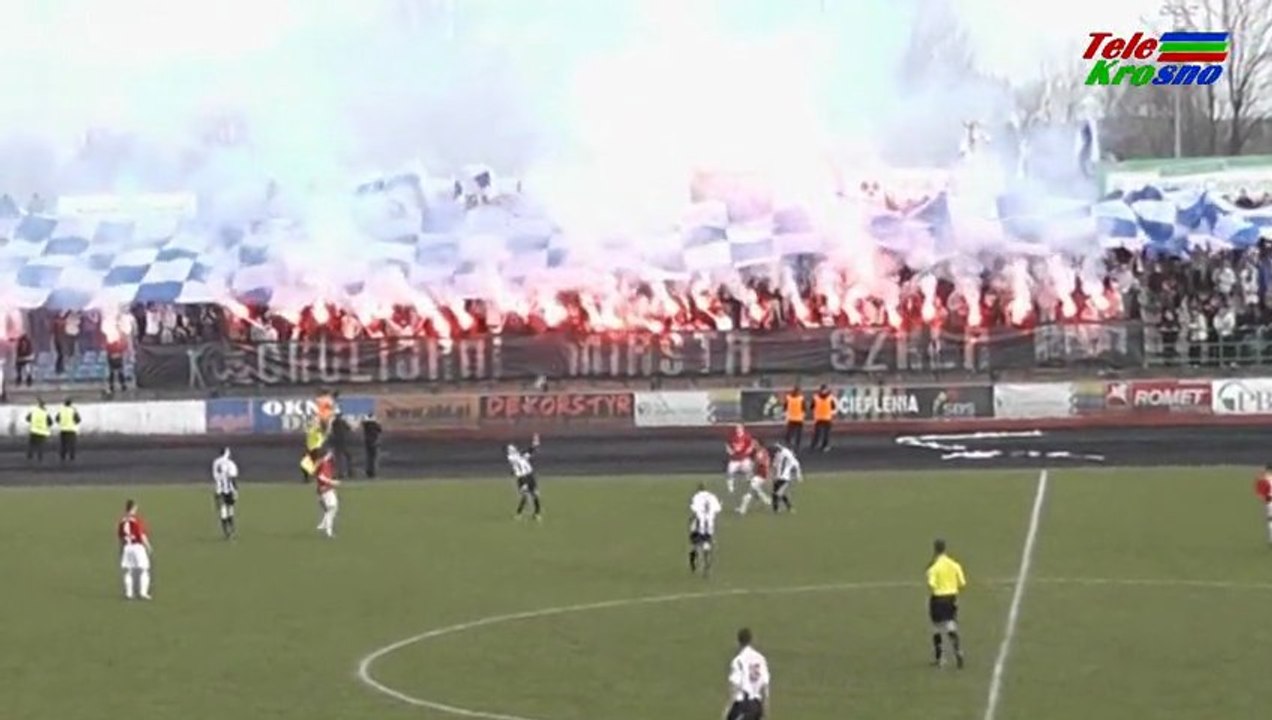 Doping podczas meczu Karpaty Krosno - Czarni Jasło