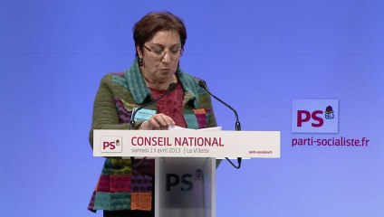 Intervention de Martine Pinville au conseil national du PS