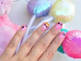 Pembe Panter Manikürü pink panther nail art