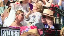 Marina Danko, con mantilla en La Maestranza de Sevilla