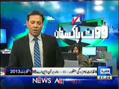 Dunya News 9pm Bulletin - 15th April 2013