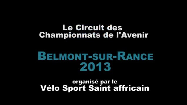 Circuit du Championnat Midi Pyrénées de Cyclisme de l'Avenir 2013 à Belmont sur Rance