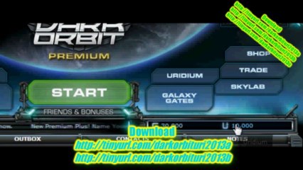DarkOrbit Uridium Hack 2013 2.0v New Working