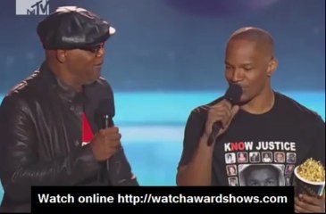 Jamie Foxx Samuel L. Jackson MTV Movie Awards 2013 WTF acceptance speech