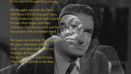 my days among the dead are past by Robert Southey