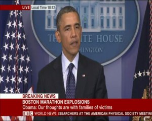 Διάγγελμα Ομπάμα για τις εκρήξεις στη Βοστώνη
