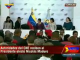 Nicolás Maduro llega al CNE para ser proclamado Presidente
