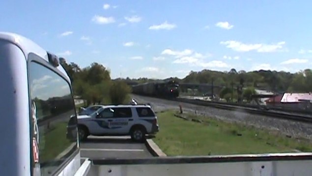 Norfolk Southern autorack train northwest through Austell Ga.