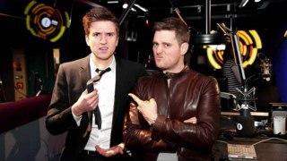 Michael Buble co-hosts with Greg James