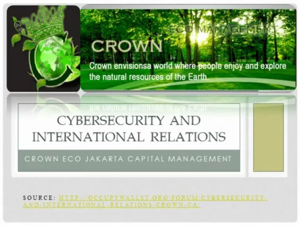 Cybersecurity and International Relations - crown eco jakarta capital management