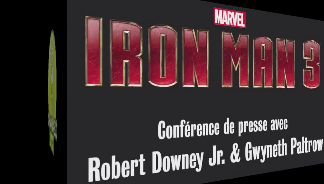 Conférence de presse Iron Man 3 (15 avril 2013) la vidéo