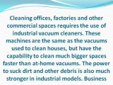 What are Industrial Vacuum Cleaners