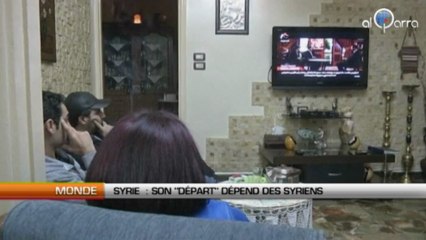 Syrie : Son « départ » dépend des syriens