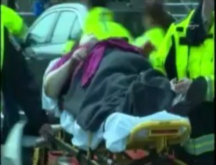 Boston'daki patlama anı böyle görüntülendi