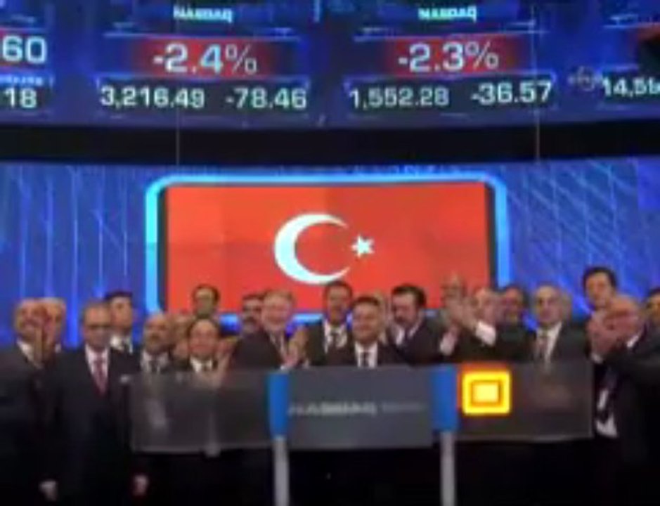 Babacan, Nasdaq'ta kapanış zilini çaldı