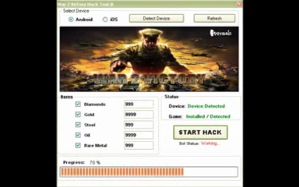 War 2 Victory Hack Pirater Working 100% Free Download April - May 2013 Update