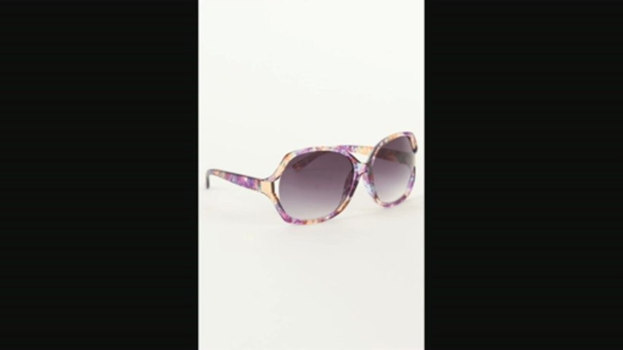 Womens With Love From Ca Sunglasses  With Love From Ca Floral Print Oversized Sunglasses