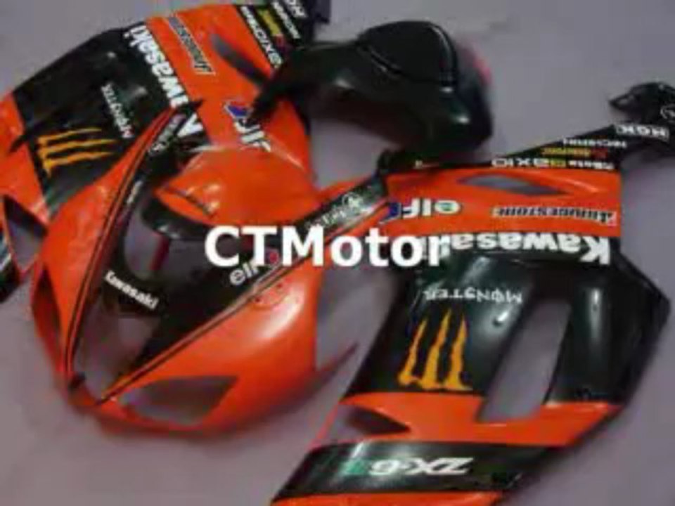 CTMotor 2007-2008 KAWASAKI ZX6R ZX-6R 636 FAIRING  24A