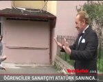 Öğrenciler, sanatçıyı 