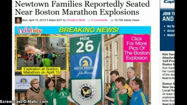 Bombing Drill staged on SAME day as Boston Marathon