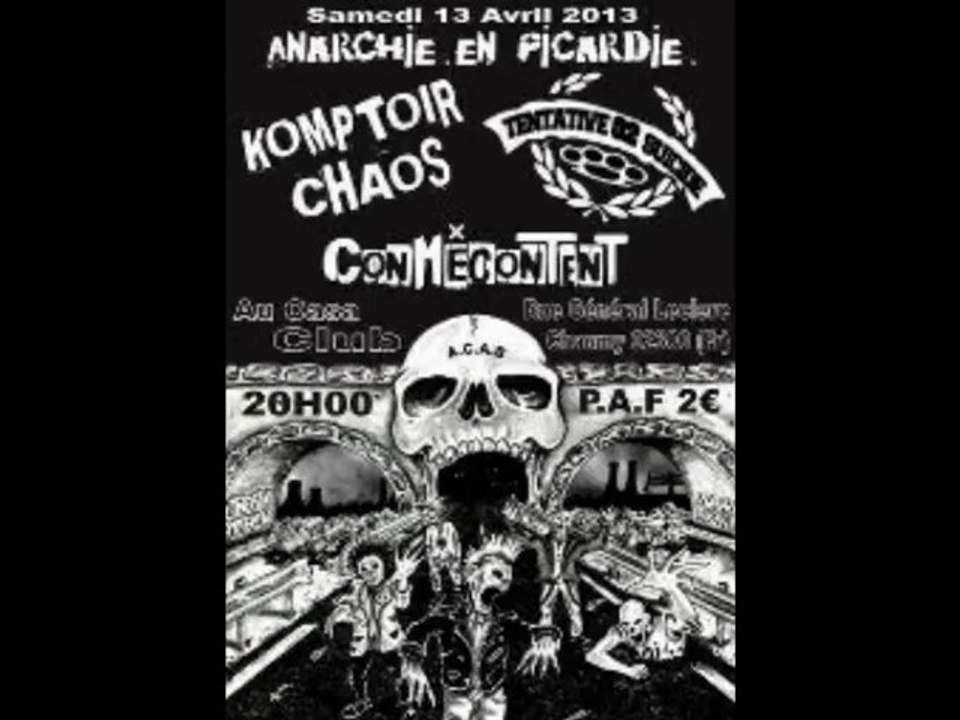 Anarchie en Picardie, au Casa Club, à Chauny, le 13 avril 2013..