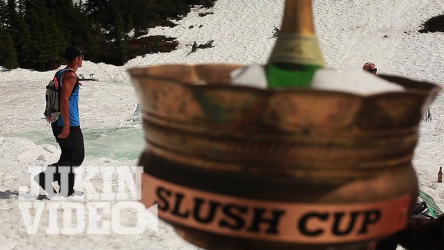 Slush Cup Snowboard Crash