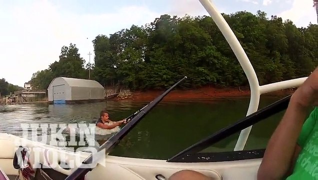 Barefoot Skiing Accident