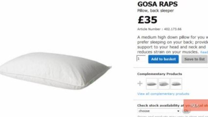 IKEA Embarrassed Over 'Cuddle Rape' Pillow