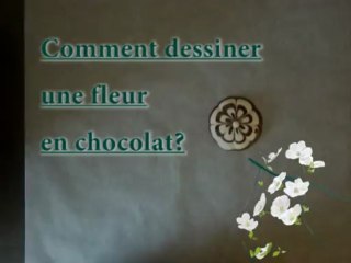 Dessiner une fleur en chocolat - AupaysdeCandice