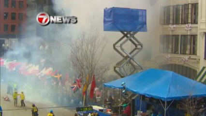 Boston - Une minute de silence lors du marathon de London