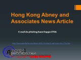 Hong Kong Abney and Associates News Article: E-mail de phishing Scam frappe UTSA