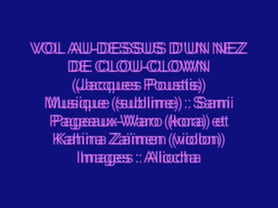 Vol au-dessus d'un nez de clou-clown