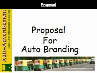 Auto Rickshaw Branding