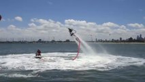 Flyboarding demo at St Kilda Pier, Melbourne, OZ 2013