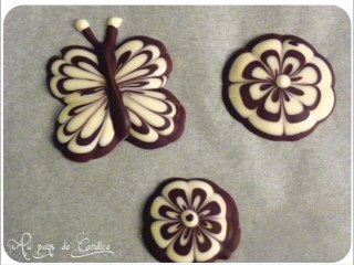 Dessiner une fleur en chocolat - AupaysdeCandice