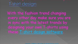 Create your own t-shirt with the fully customized t-shirt design software.