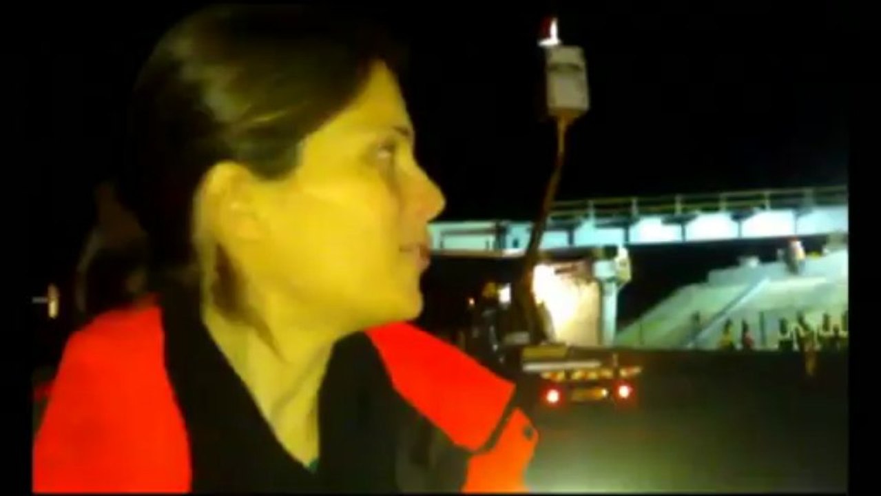 Un pont qui surgit hors de la nuit