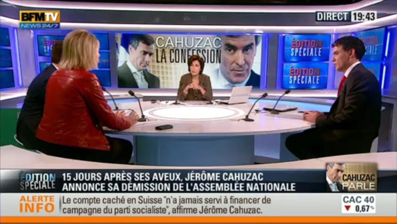 16/04/2013 Olivier Faure revient sur l'interview accordée par Jérôme Cahuzac